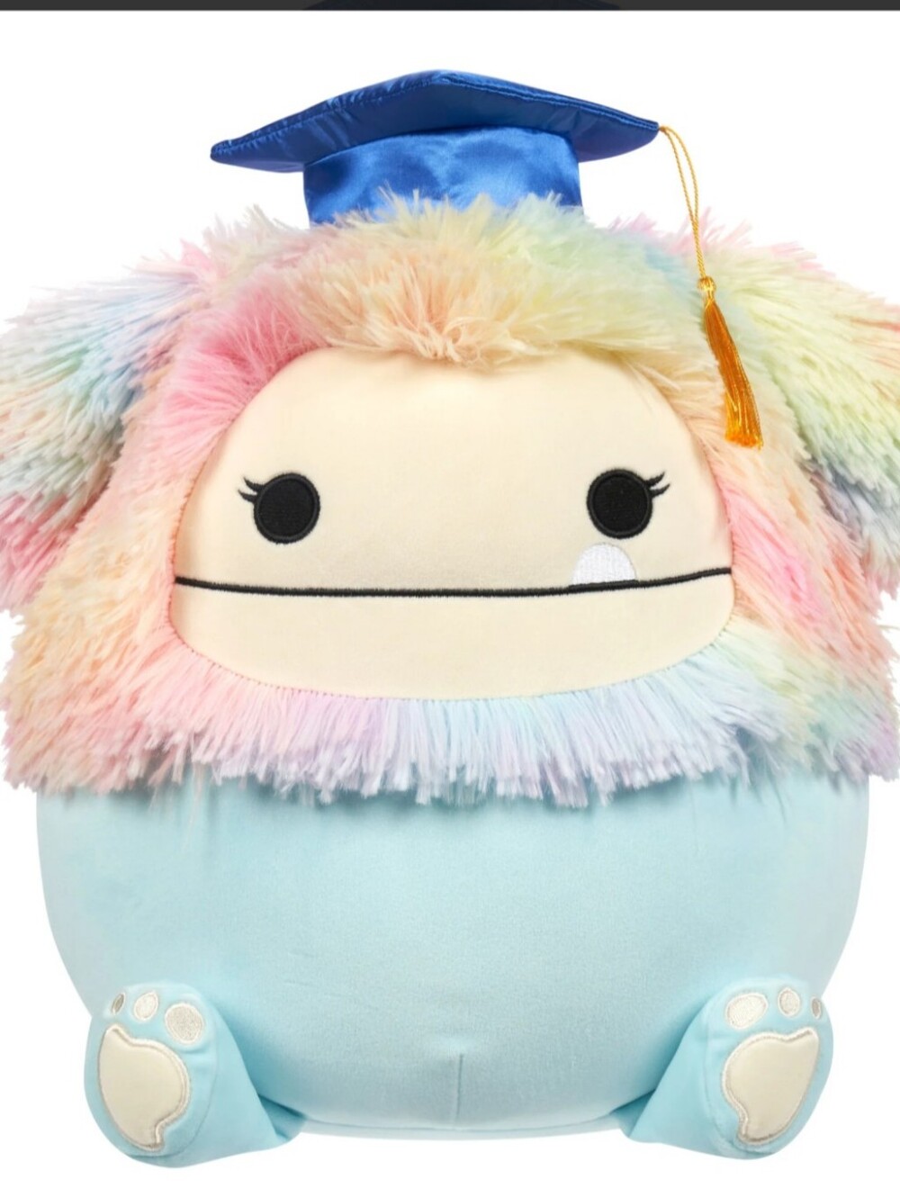 12-Inch Zozo the Teal Bigfoot in Graduation Cap NWT